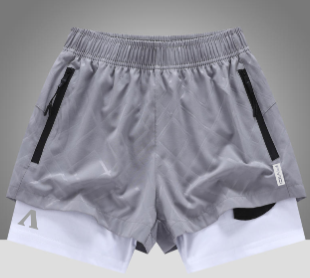 FIVICI Men's Performance 2-in-1 Mesh Gym Short