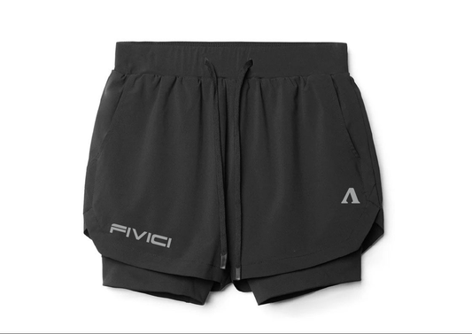 FIVICI Men's Performance 2-in-1 Athletic Short